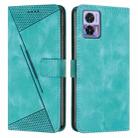 For Motorola Edge 30 Lite / 30 Neo Dream Triangle Leather Phone Case with Lanyard(Green) - 1