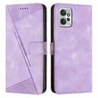 For Motorola Moto G Power 2023 Dream Triangle Leather Phone Case with Lanyard(Purple) - 1