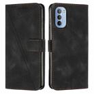 For Motorola Moto G Stylus 5G 2022 Dream Triangle Leather Phone Case with Lanyard(Black) - 1