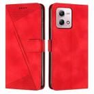 For Motorola Moto G Stylus 5G 2023 Dream Triangle Leather Phone Case with Lanyard(Red) - 1