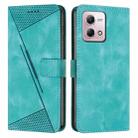 For Motorola Moto G Stylus 5G 2023 Dream Triangle Leather Phone Case with Lanyard(Green) - 1