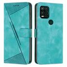For Motorola Moto G Stylus 5G 2021 Dream Triangle Leather Phone Case with Lanyard(Green) - 1