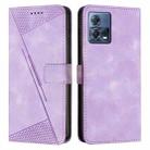 For Motorola Moto S30 Pro / Edge 30 Fusion Dream Triangle Leather Phone Case with Lanyard(Purple) - 1