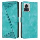 For Motorola Moto X30 Pro / Edge 30 Ultra Dream Triangle Leather Phone Case with Lanyard(Green) - 1