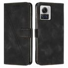 For Motorola Moto X30 Pro / Edge 30 Ultra Dream Triangle Leather Phone Case with Lanyard(Black) - 1