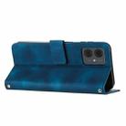 For Motorola Moto G14 Dream Triangle Leather Phone Case with Lanyard(Blue) - 3