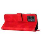 For Motorola Moto G14 Dream Triangle Leather Phone Case with Lanyard(Red) - 3