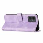 For Motorola Moto G14 Dream Triangle Leather Phone Case with Lanyard(Purple) - 3