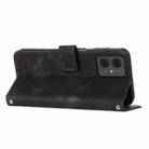 For Motorola Moto G14 Dream Triangle Leather Phone Case with Lanyard(Black) - 3