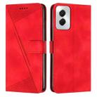 For Motorola Moto G Power 5G 2024 Dream Triangle Leather Phone Case with Lanyard(Red) - 1