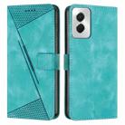 For Motorola Moto G Power 5G 2024 Dream Triangle Leather Phone Case with Lanyard(Green) - 1