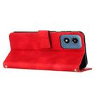 For Motorola Moto G04/G24 Dream Triangle Leather Phone Case with Lanyard(Red) - 3