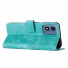 For Motorola Moto G04/G24 Dream Triangle Leather Phone Case with Lanyard(Green) - 3