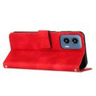 For Motorola Moto G34 5G Dream Triangle Leather Phone Case with Lanyard(Red) - 3