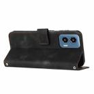 For Motorola Moto G34 5G Dream Triangle Leather Phone Case with Lanyard(Black) - 3