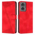 For Motorola Edge 50 Fusion Dream Triangle Leather Phone Case with Lanyard(Red) - 1