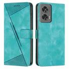 For Motorola Edge 50 Fusion Dream Triangle Leather Phone Case with Lanyard(Green) - 1