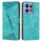 For Motorola Edge 50 Ultra Dream Triangle Leather Phone Case with Lanyard(Green) - 1