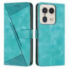 For Motorola Moto X50 Ultra Dream Triangle Leather Phone Case with Lanyard(Green) - 1