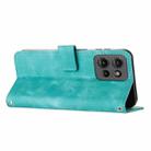 For Motorola Edge 50 Dream Triangle Leather Phone Case with Lanyard(Green) - 3