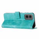 For Motorola Moto G55 Dream Triangle Leather Phone Case with Lanyard(Green) - 3