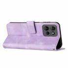 For Motorola Moto G 5G 2025 Dream Triangle Leather Phone Case with Lanyard(Purple) - 3