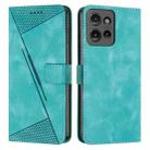 For Motorola Moto G Power / G Play 2025 Dream Triangle Leather Phone Case with Lanyard(Green) - 1