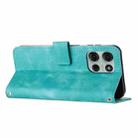 For Motorola Moto G56 5G Dream Triangle Leather Phone Case with Lanyard(Green) - 3