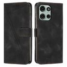 For Motorola Moto G56 5G Dream Triangle Leather Phone Case with Lanyard(Black) - 1