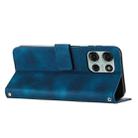 For Motorola Moto G86 5G Dream Triangle Leather Phone Case with Lanyard(Blue) - 3