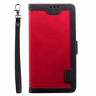 For iPhone 16 Plus Retro Splicing Horizontal Flip Leather Phone Case(Red) - 2