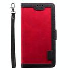 For iPhone 16e Retro Splicing Horizontal Flip Leather Phone Case(Red) - 2