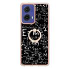 For Motorola Moto G85 Electroplating Dual-side IMD Phone Case with Ring Holder(Equation) - 2