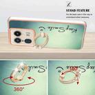 For Motorola Edge 50 Ultra Electroplating Dual-side IMD Phone Case with Ring Holder(Smile) - 3