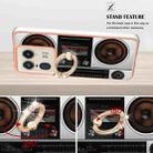 For Motorola Edge 50 Ultra Electroplating Dual-side IMD Phone Case with Ring Holder(Retro Radio) - 3