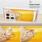 For Motorola Edge 50 Ultra Electroplating Dual-side IMD Phone Case with Ring Holder(Draft Beer) - 3