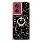 For Motorola Edge 50 Fusion Electroplating Dual-side IMD Phone Case with Ring Holder(Equation) - 2