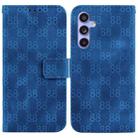 For Samsung Galaxy S23 FE 5G Double 8-shaped Embossed Leather Phone Case(Blue) - 1