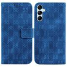 For Samsung Galaxy M54 Double 8-shaped Embossed Leather Phone Case(Blue) - 1