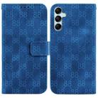 For Samsung Galaxy M14 Double 8-shaped Embossed Leather Phone Case(Blue) - 1