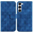 For Samsung Galaxy S23+ 5G Double 8-shaped Embossed Leather Phone Case(Blue) - 1