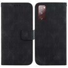 For Samsung Galaxy S20 FE 4G / 5G Double 8-shaped Embossed Leather Phone Case(Black) - 1