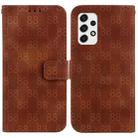 For Samsung Galaxy A53 5G Double 8-shaped Embossed Leather Phone Case(Brown) - 1