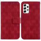 For Samsung Galaxy A53 5G Double 8-shaped Embossed Leather Phone Case(Red) - 1