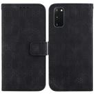 For Samsung Galaxy S20 Double 8-shaped Embossed Leather Phone Case(Black) - 1