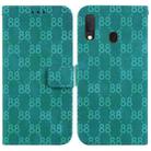 For Samsung Galaxy A10e / A20e Double 8-shaped Embossed Leather Phone Case(Green) - 1