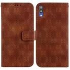 For Samsung Galaxy A10 / M10 Double 8-shaped Embossed Leather Phone Case(Brown) - 1