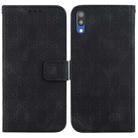 For Samsung Galaxy A10 / M10 Double 8-shaped Embossed Leather Phone Case(Black) - 1