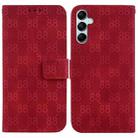 For Samsung Galaxy A15 Double 8-shaped Embossed Leather Phone Case(Red) - 1