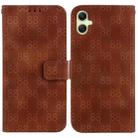For Samsung Galaxy A05 Double 8-shaped Embossed Leather Phone Case(Brown) - 1
